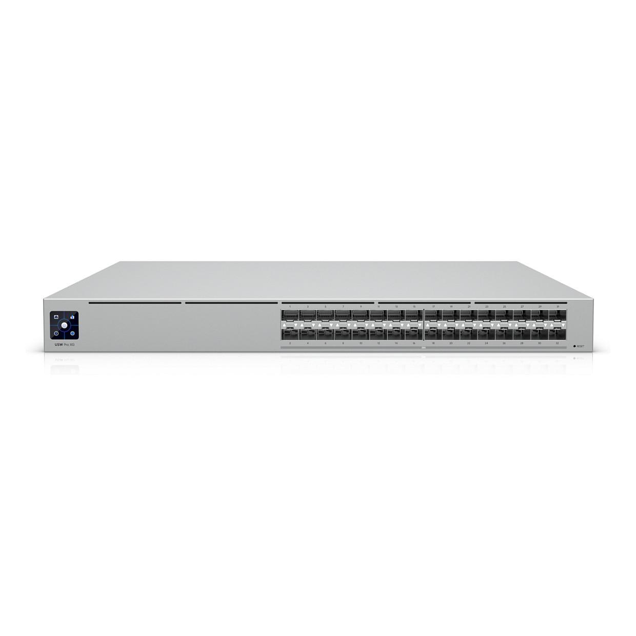 Switch Ubiquiti UniFi Pro XG Aggregation, 32x SFP28 25Gbps, Layer 3, 1.6Tbps, Rack 1U - Hiri