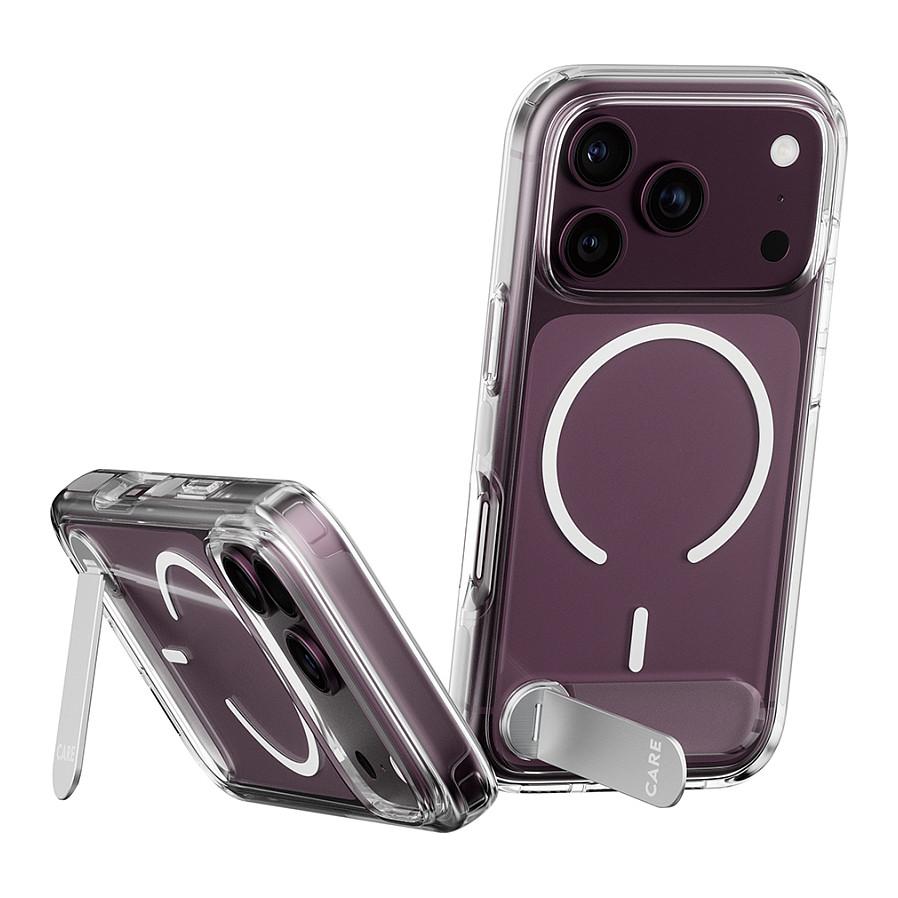 Aksesorë për telefon PanzerGlass CARE Kickstand / iPhone 17 Pro / iPhone 18 Pro / MagSafe / Mbajtëse / Mbrojtje 4.8m - Transparente/Bardhë - 5