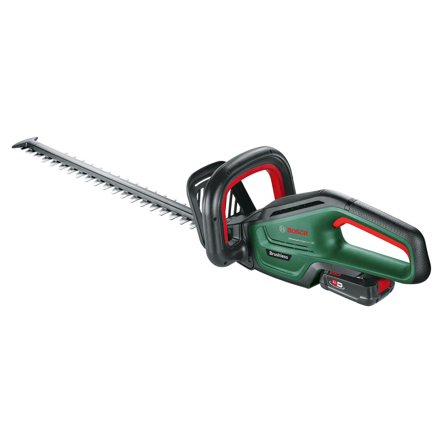 Prerëse Gardhi me Bateri Bosch UniversalHedgeCut 18V-50, 18V, 50cm, 20mm, 2800spm, 1x2.5Ah - Gjelbër/Zezë - 2