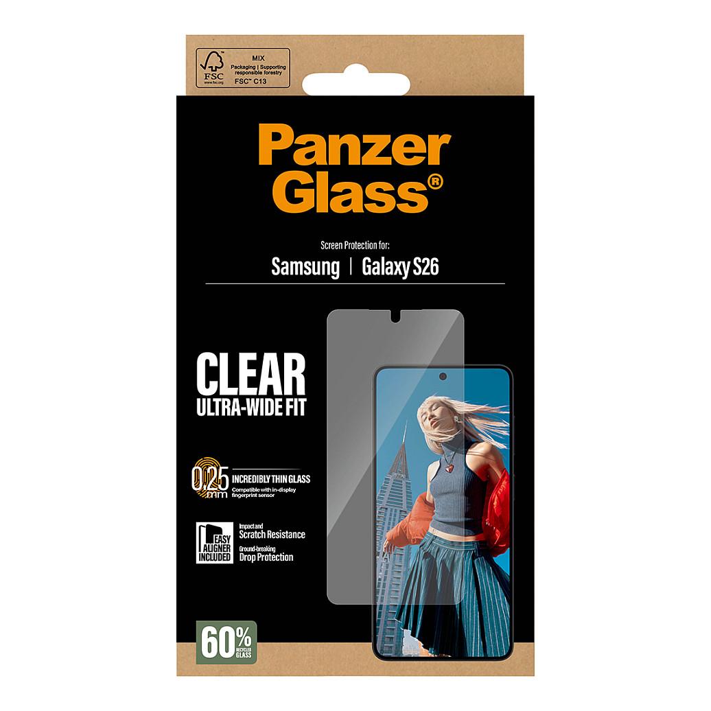 Xham mbrojtës PanzerGlass / Samsung Galaxy S26 / Ultra-Wide Fit / EasyAligner - Transparent - 3