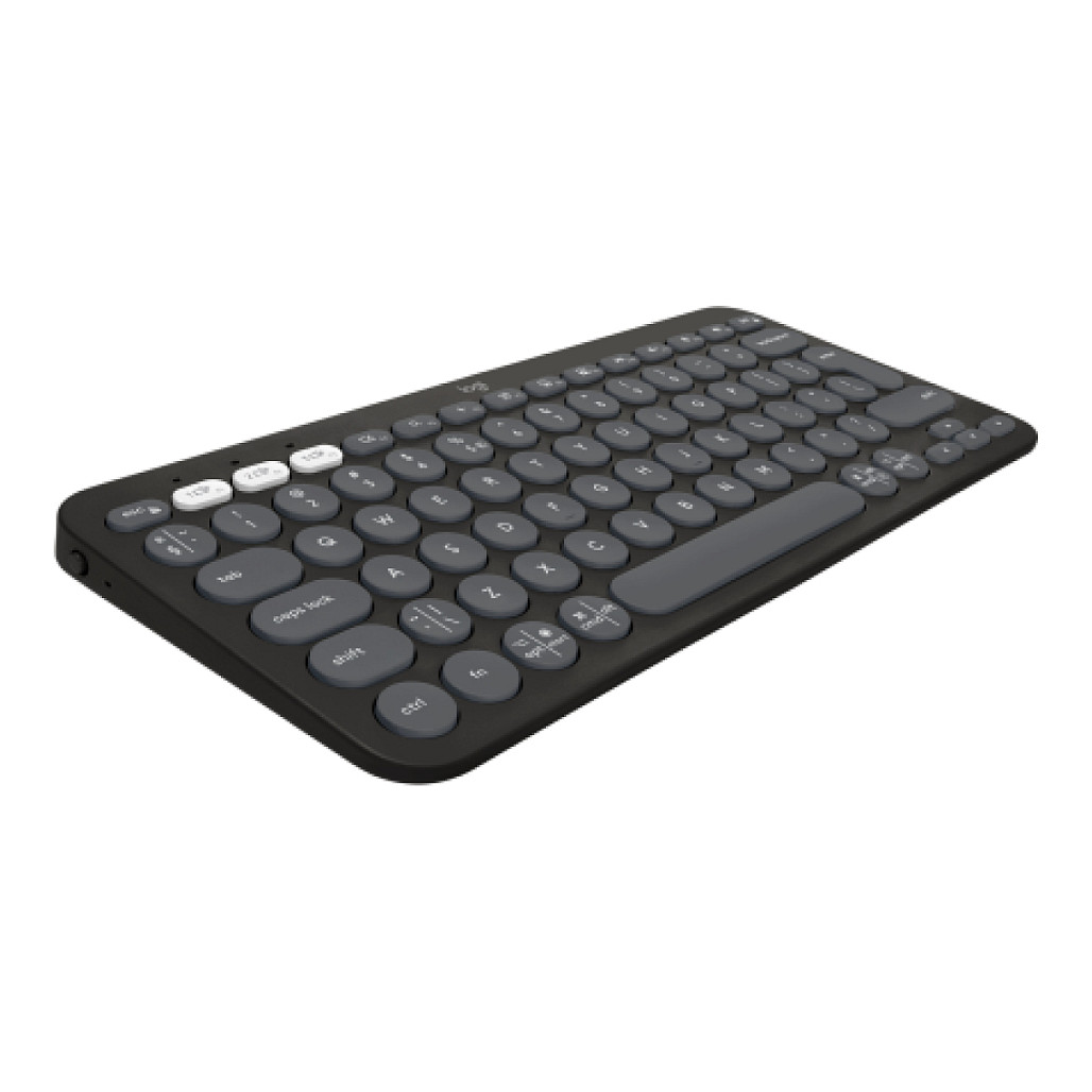 Tastierë Pa kabllo Logitech Pebble Keys 2 K380s / Kompakte / Scissor Switch / Bluetooth / 3 Pajisje / Easy-Switch / QWERTY US - Grafit - 6