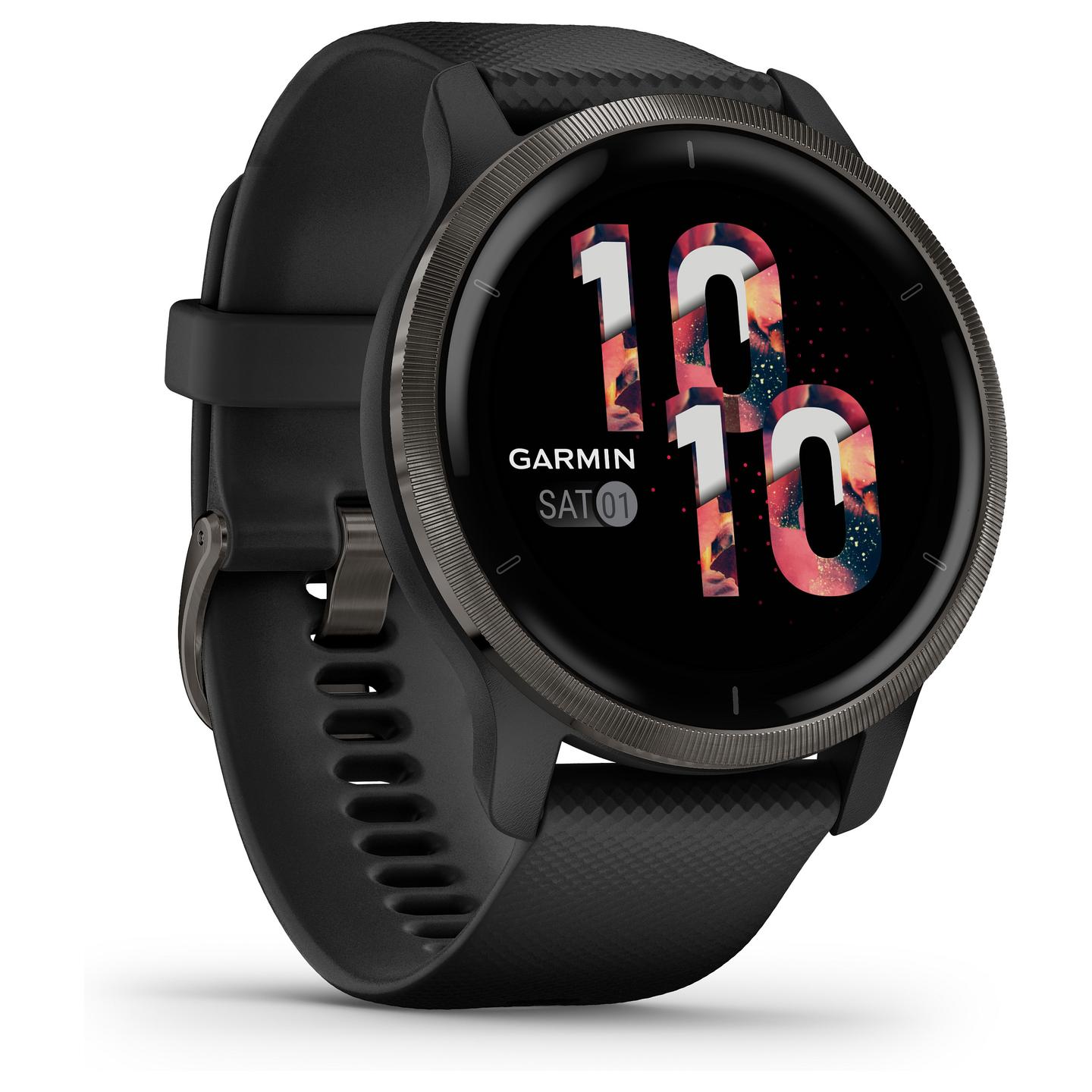 Orë e mençur Garmin Venu 2 / 45mm / AMOLED / GPS / Bluetooth / Wi-Fi - Zezë/Slate - 50