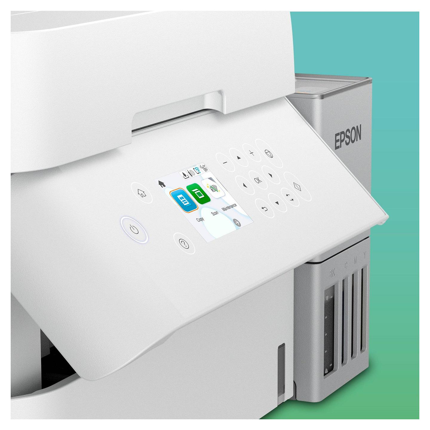 Printer Multifunksional Epson EcoTank ET-3956, A4, Inkjet, Wi-Fi, Printim, Skanim, Kopjim - Bardhë - 2