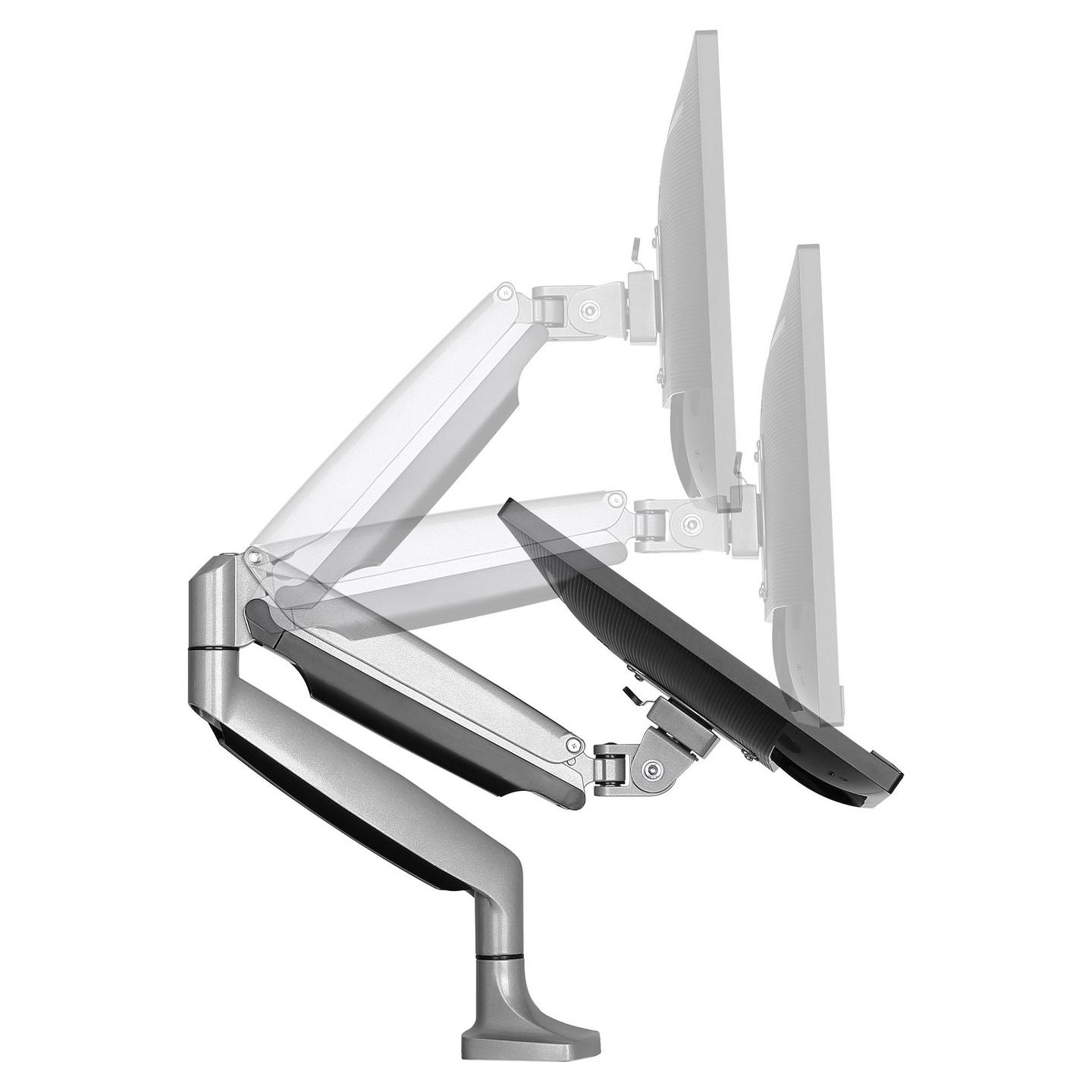 Mbajtëse për Monitor StarTech.com ARMPIVOTHD, Krah Ergonomik për 1 Monitor, 13"–32", deri 9 kg, VESA 75 × 75 mm, 100 × 100 mm - Argjend - 8