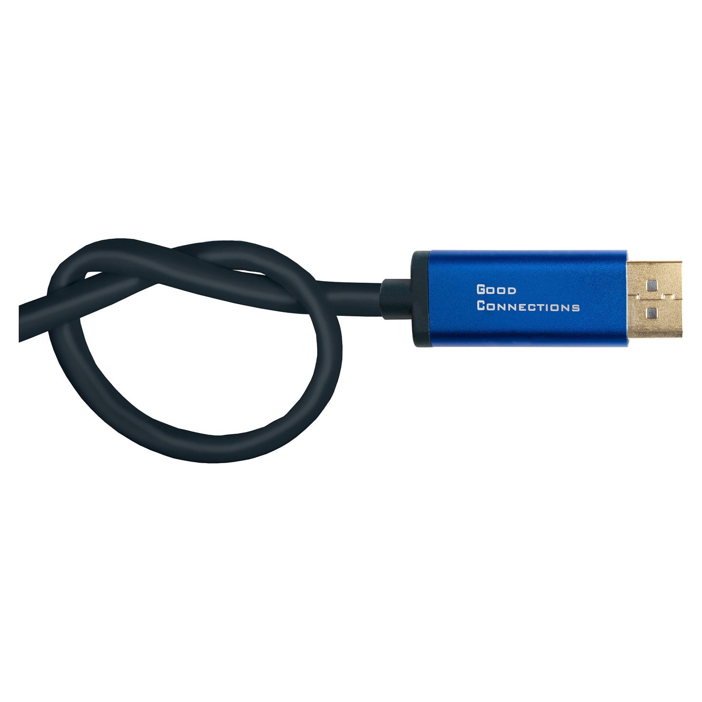 Kabllo DisplayPort Alcasa 4812-CSF030B, DisplayPort 1.2, 3m, 4K 60Hz - Blu - 3