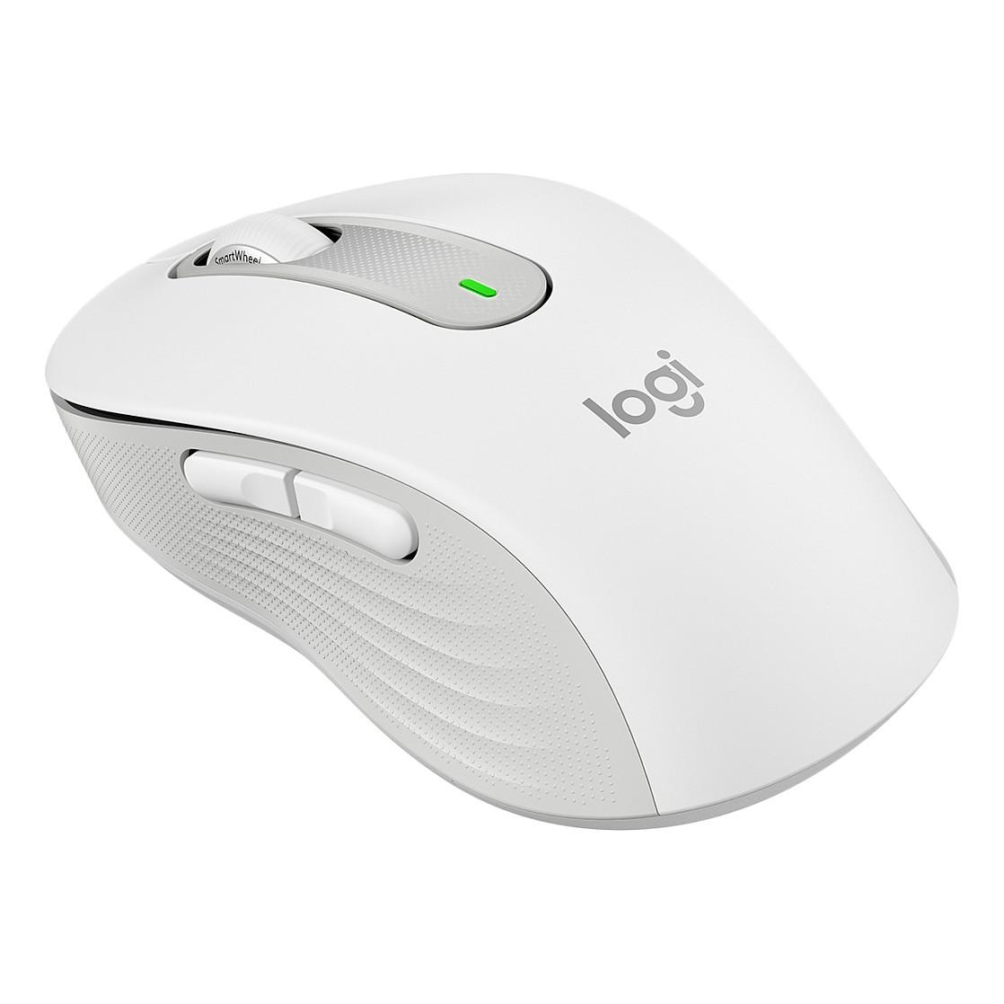 Maus pa kabllo Logitech Signature M650 / 4000 DPI / 5 Butona / Bluetooth + USB / SilentTouch - Bardhë - 7