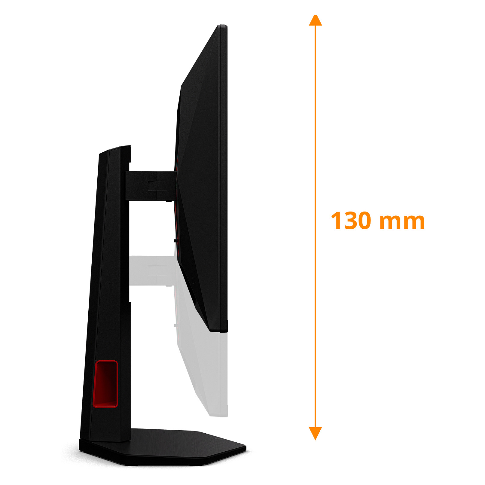 Monitor Gaming AOC G4 25G4KUR / 24.5" / Full HD LED IPS / 300Hz / 1ms / HDMI+DP+USB - Zezë/Kuqe - 2