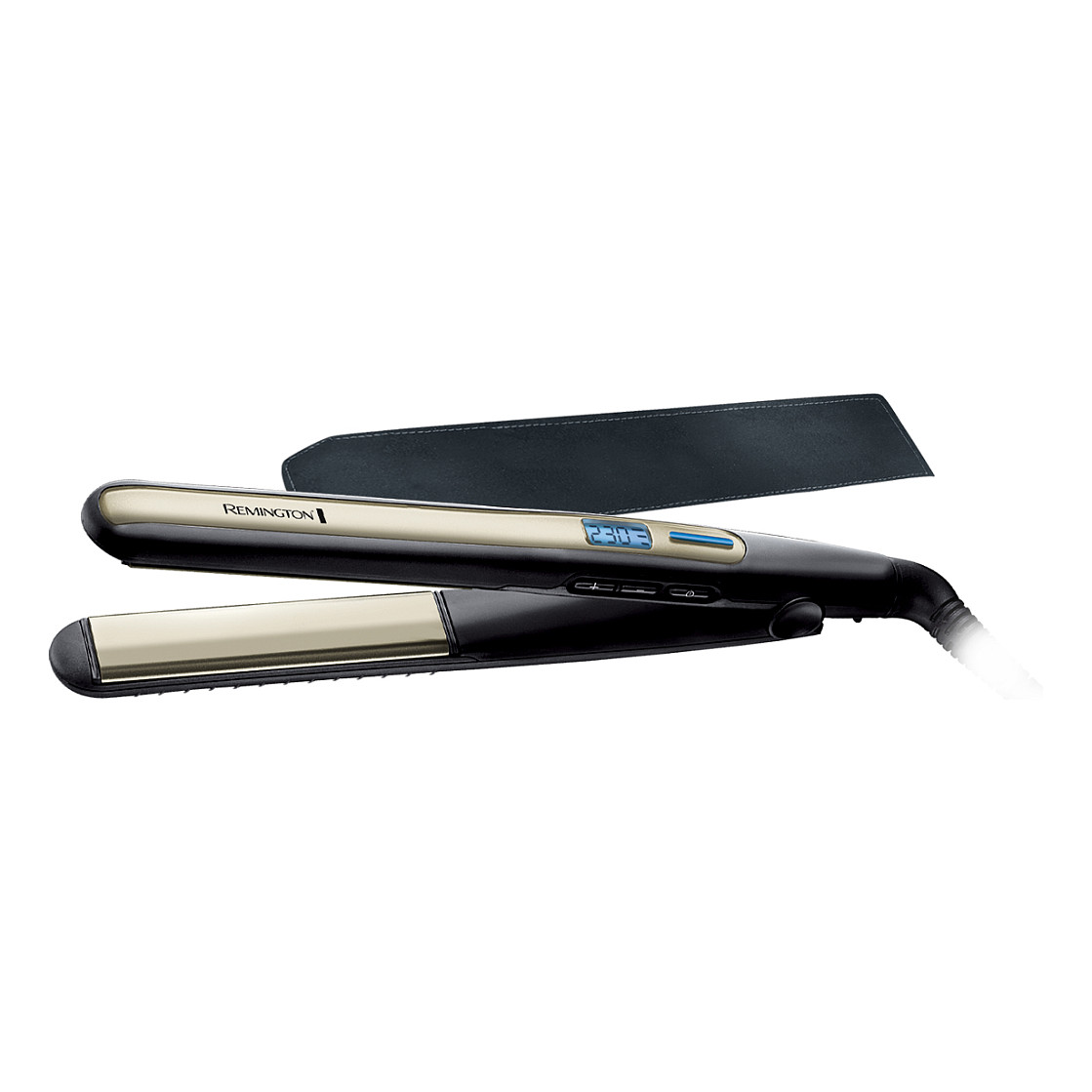 Drejtuese për flokë Remington S6500 Sleek & Curl / Advanced Ceramic / 110mm / 150–230°C / LCD / 15 Sek / 60 Min – Zezë/Ari - 2