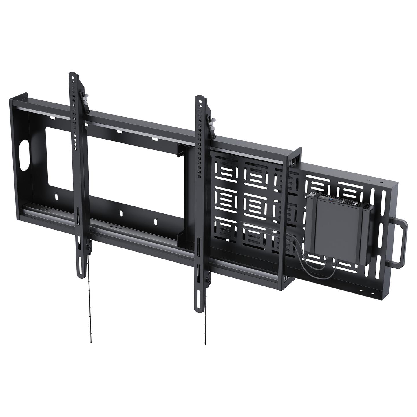 Mbajtëse për TV Vision VFM-W8X6S / 47–90" / deri 90kg / VESA 300x300–800x600 / Tilt / Slide-Out Storage - Zezë - 3