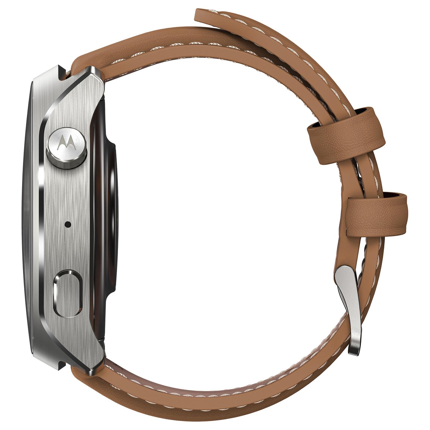 Orë e Mençur Motorola moto watch ultra, 1.5", pOLED, 32GB, Snapdragon W5+ Gen 1, LTE, Wi-Fi, GPS - Argjend/Gjelbër - 9