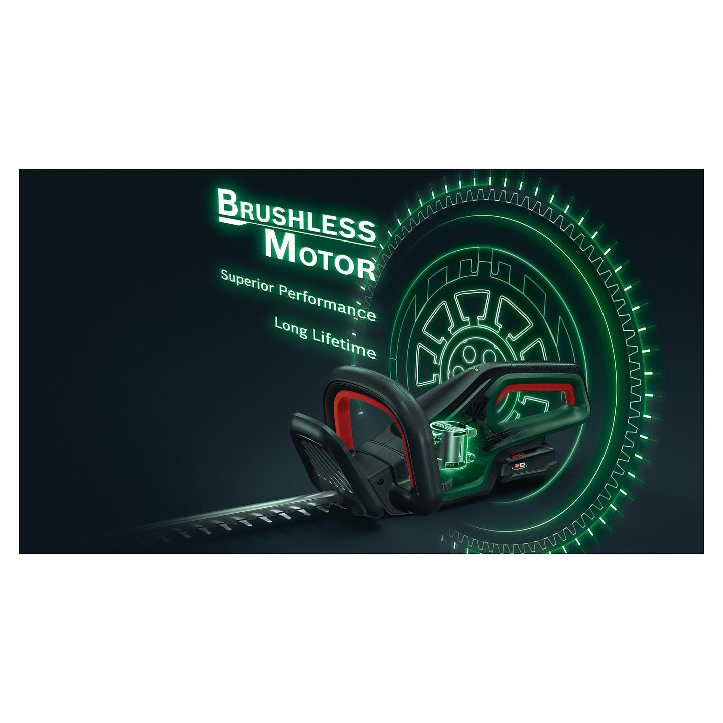 Gërshërë për Gardh me Bateri Bosch UniversalHedgeCut 18V-50, 18V, 50cm, 20mm, Solo - Gjelbër/Zezë - 4