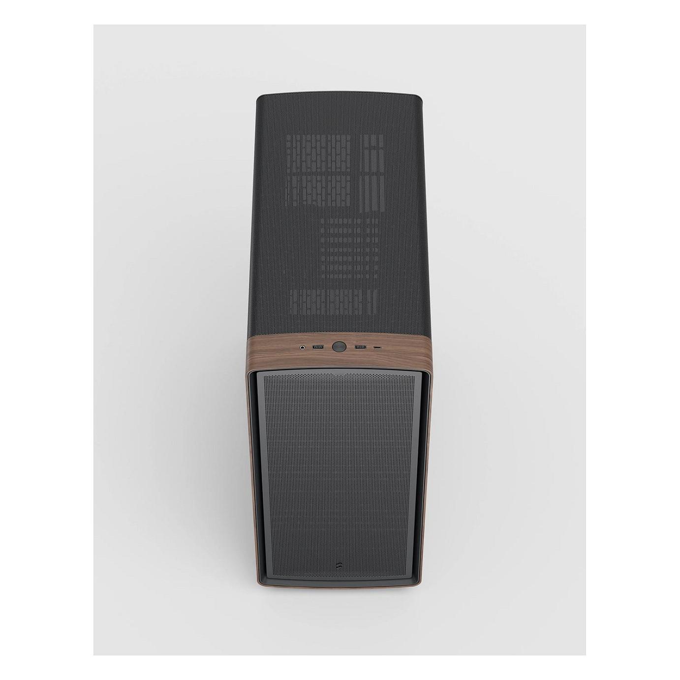 Kasë Fractal Design Summit, Mid-Tower, ATX, Xham i Temperuar, 3x Momentum 14, USB Type-C 20Gbps - Zezë/Kafe - 9