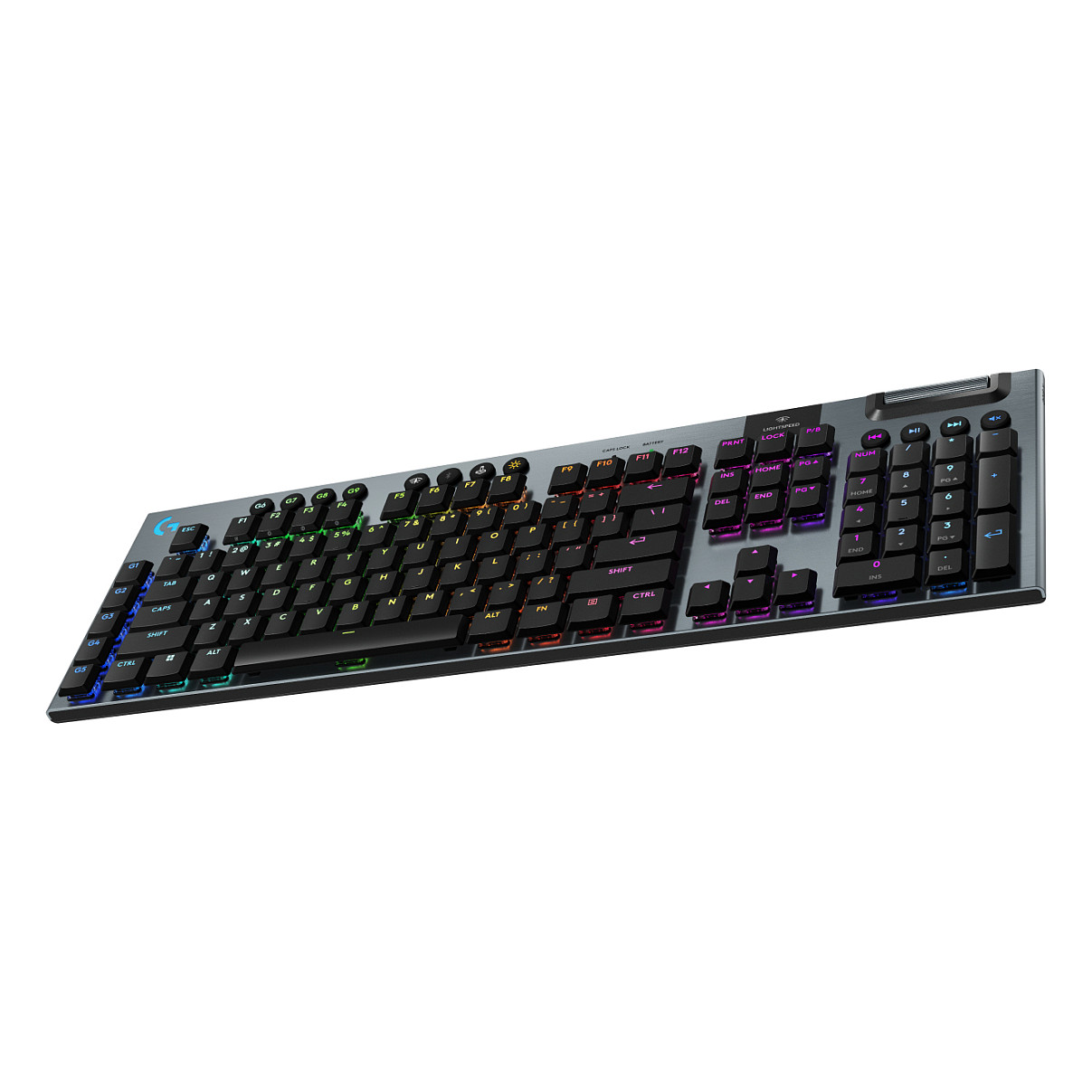Tastierë Gaming Logitech G G915 X LIGHTSPEED / Wired / 100% / GL Tactile / USB + RF Wireless + Bluetooth / QWERTY / RGB - Zezë - 4