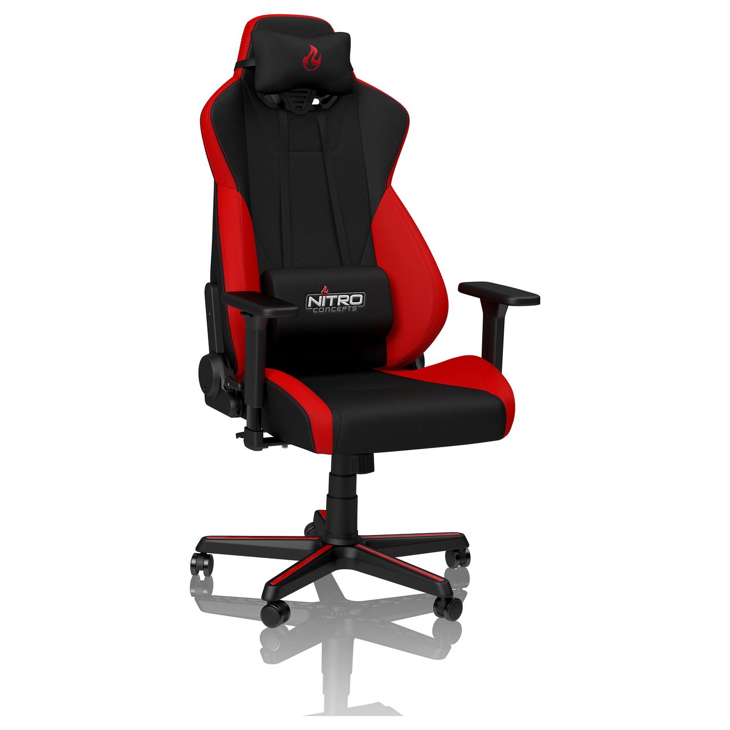 Karrige Gaming Nitro Concepts S300 / 3D Armrests / 48-61 cm / 90-135° / 135 kg – Kuqe/Zezë - 9