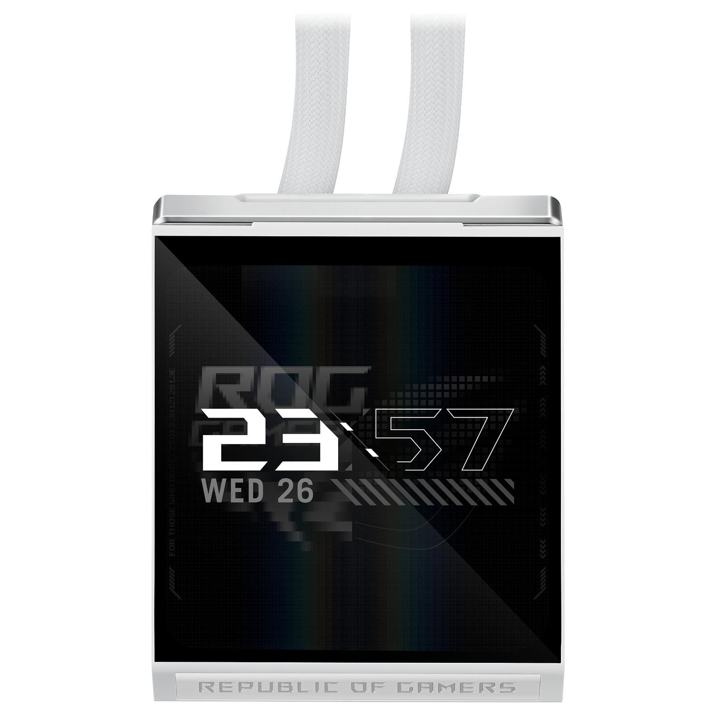 Ftohës për Procesor ASUS ROG Strix SLC IV 360 ARGB LCD / AIO 360mm / ARGB / LCD 5.08" / 3x Fan – Bardhë - 7