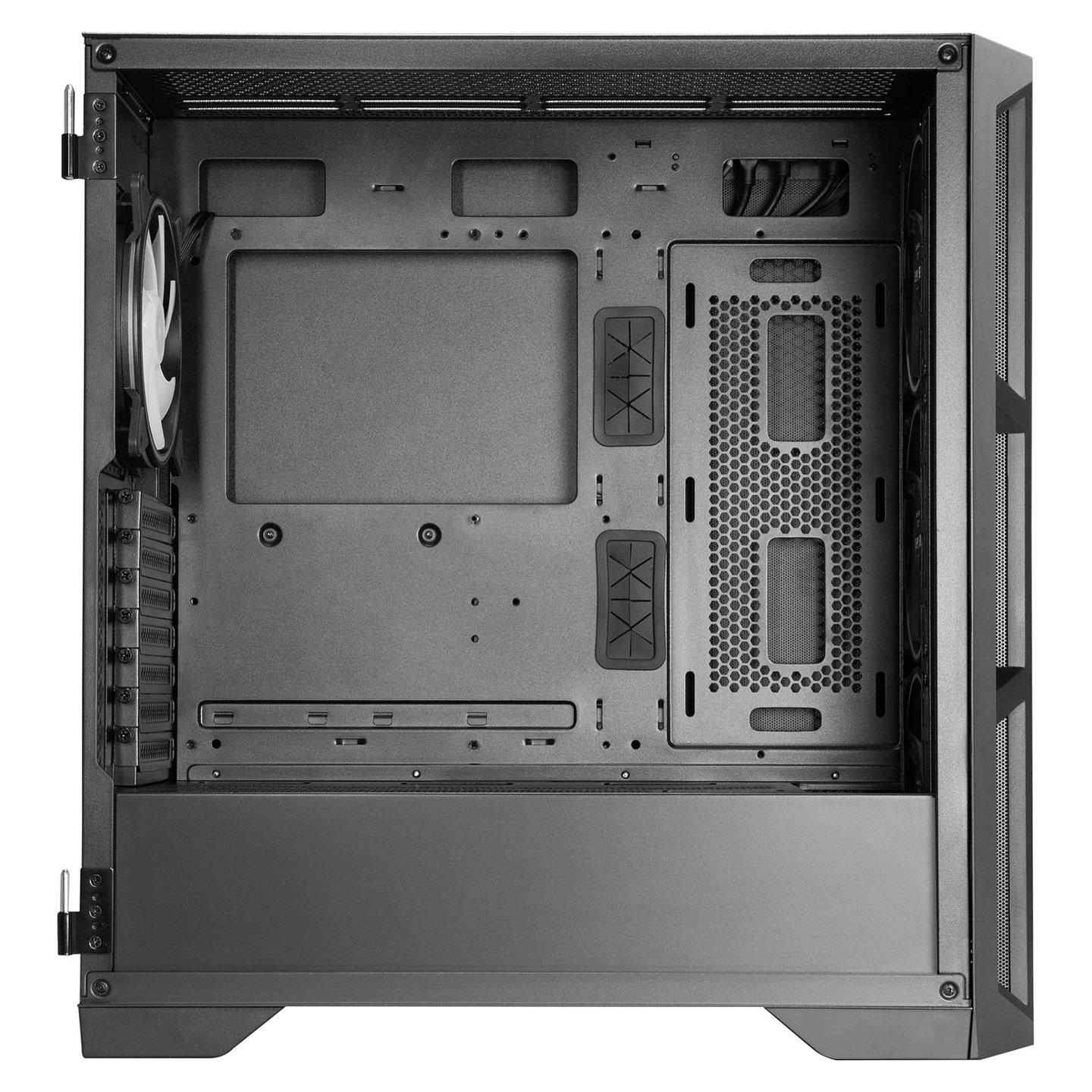 Kasë Chieftec APEX LUMO Mesh GA-01B-L-OP, Midi-Tower, E-ATX, 4x140mm ARGB, Xham i Temperuar, USB Type-C - Zezë - 16