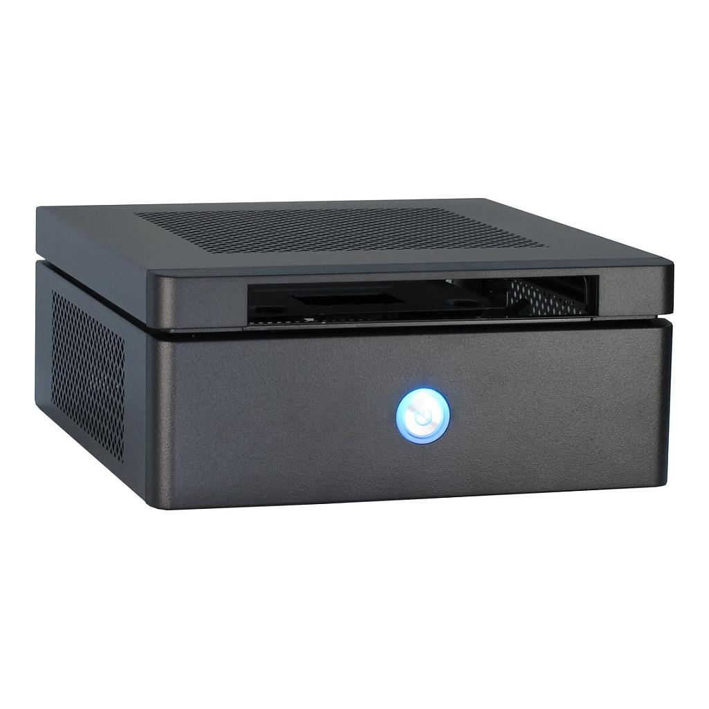 Kasë Inter-Tech ITX-603, Mini-ITX, Mini-Tower, 2x 2.5", Slim-DVD, Furnizim 60W - Zezë - 3