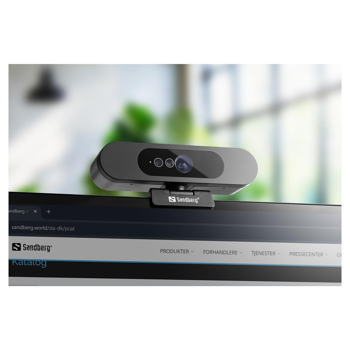 Webcam Sandberg Face Scan / 134-40 / Full HD 1080p / 2MP / Stereo Mikrofon / Windows Hello – Zezë - 8