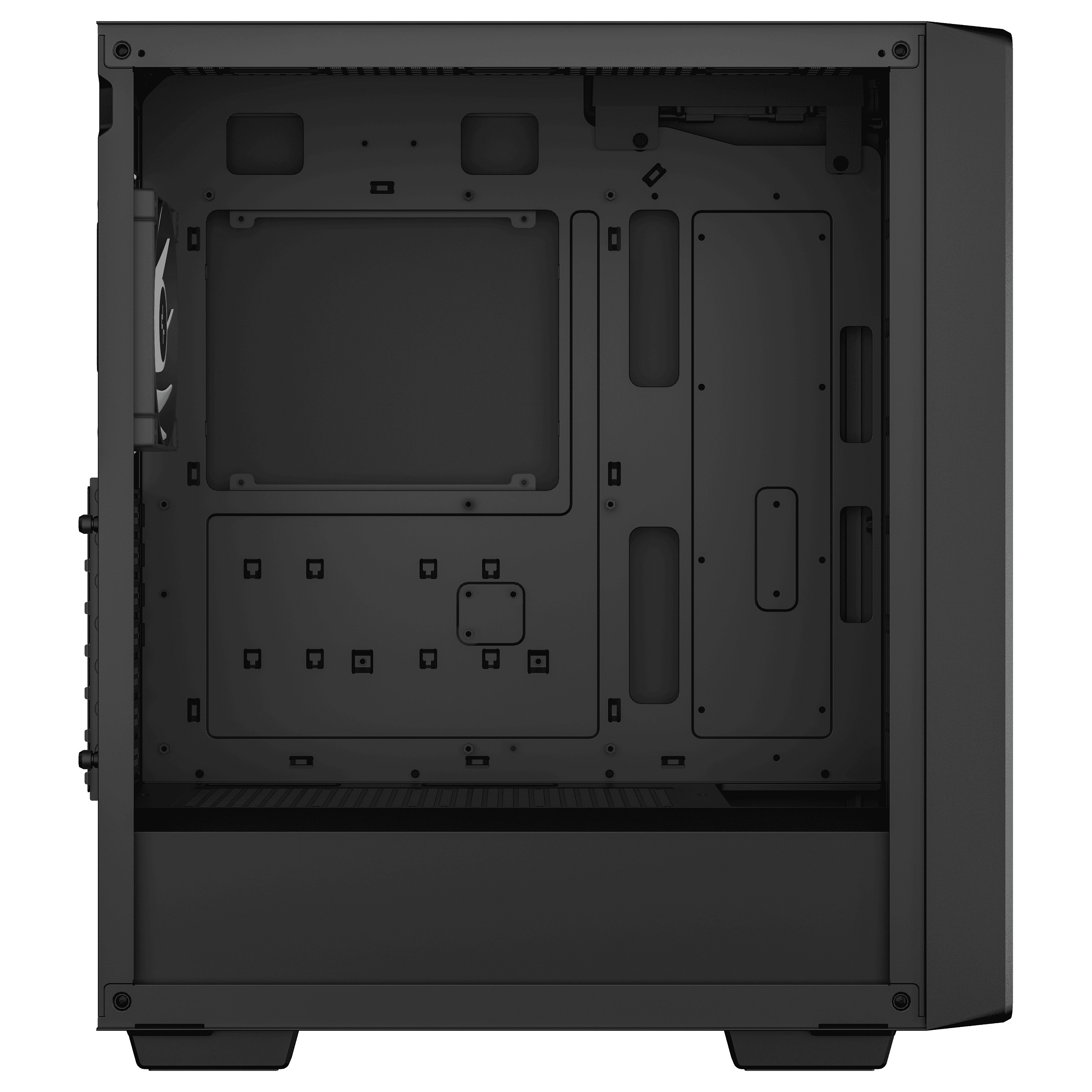 Kasë PC DeepCool CC560 ARGB V2 / Midi Tower / ATX / 4x 120mm ARGB Fan - Zezë - 5