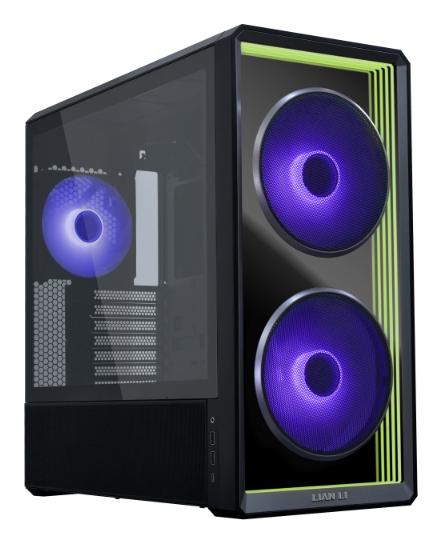 Kasë PC Lian Li LANCOOL 217 INF / Mid Tower / E-ATX / 2x 170mm + 1x 140mm ARGB Fan / Tempered Glass – Zezë - 2