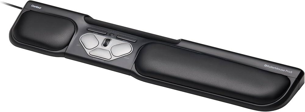 Maus me kabllo Contour Design RollerMouse Pro3 / 2400 DPI / USB-C / 8 Butona - Zezë - 2