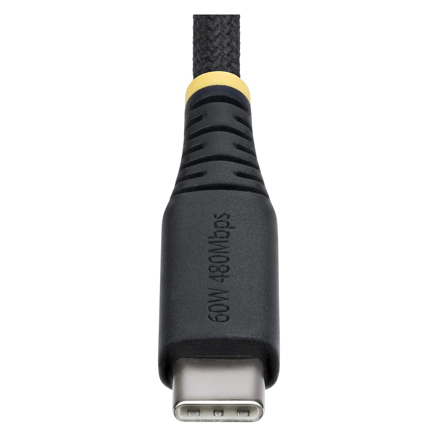 Kabllo USB StarTech.com USB2CC30CMNCBR / USB-C në USB-C / 0.3m / USB 2.0 / 60W / 3A - Zezë - 4