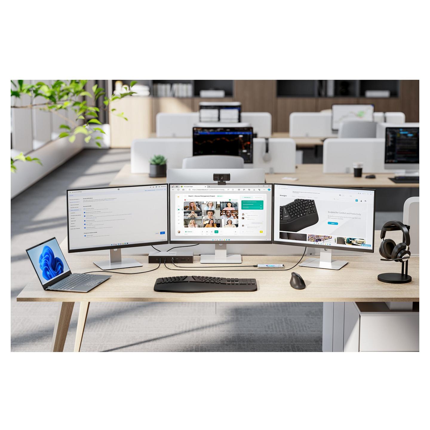Docking Station Kensington SD5000T5 EQ, Thunderbolt 5, 3× Video, USB-A, USB-C, Gigabit Ethernet, SD, microSD, PD 140 W – Zezë, Gri - 17