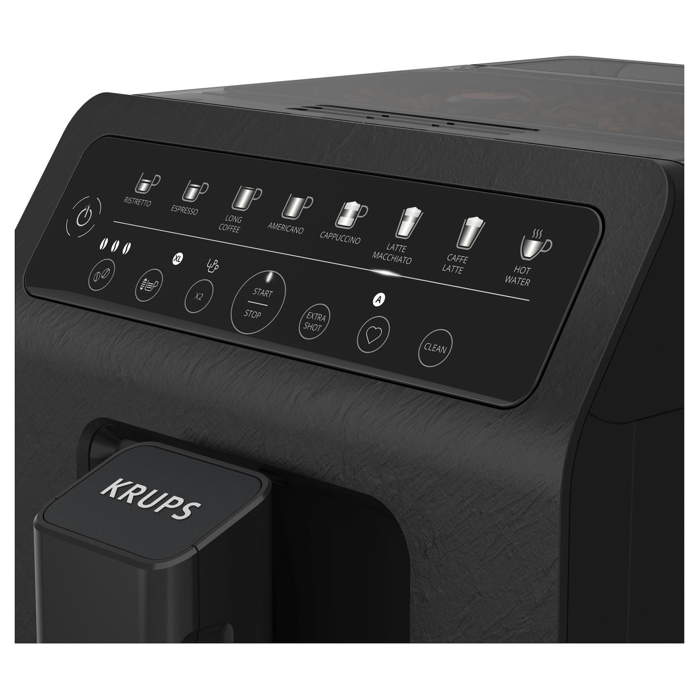 Aparat për Kafe Krups Evidence Eco-Design EA897B, 1450 W, 15 bar, 2.3 L, One Touch Cappuccino – Zezë - 7