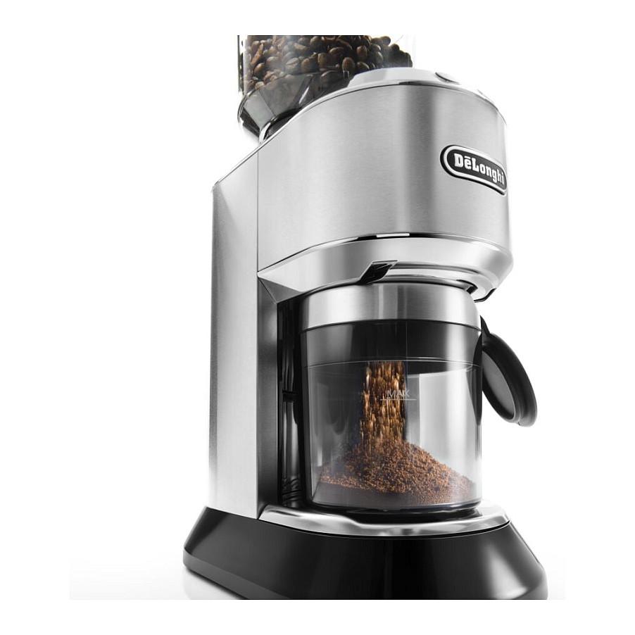 Mulli Elektrik për Kafe De’Longhi Dedica KG 521.M, 150W, 18 Nivele Bluarjeje, Kapacitet 350 g, Ekran LCD - Argjend/Zezë - 2