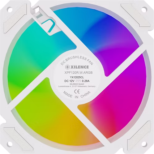 Ftohës për Kasë Xilence Performance A+ XPF120R.W.ARGB / 120mm / 600-1500 RPM / ARGB PWM / Reverse / 1-Pack – Bardhë - 2