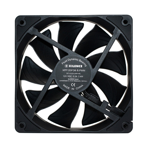 Ftohës për Kasë Xilence XF082 / 120mm / 500-1500 RPM / PWM / FDB / 63.41 CFM / 24 dB / 1-Pack – Zezë - 4