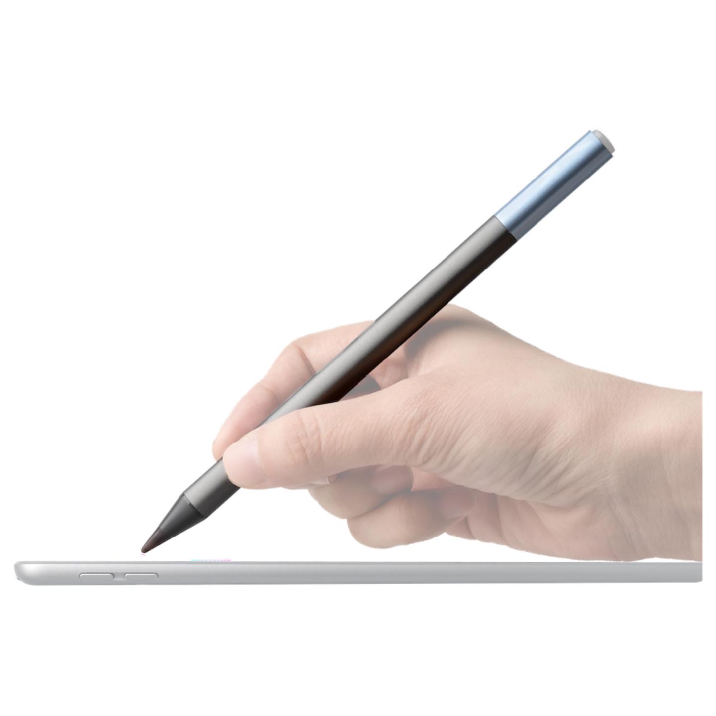 Aksesorë për Tablet DEQSTER Pencil 2 / Për iPad / Palm Rejection / Tilt Function / USB-C / 10.5 Orë – Gri/Blu - 4
