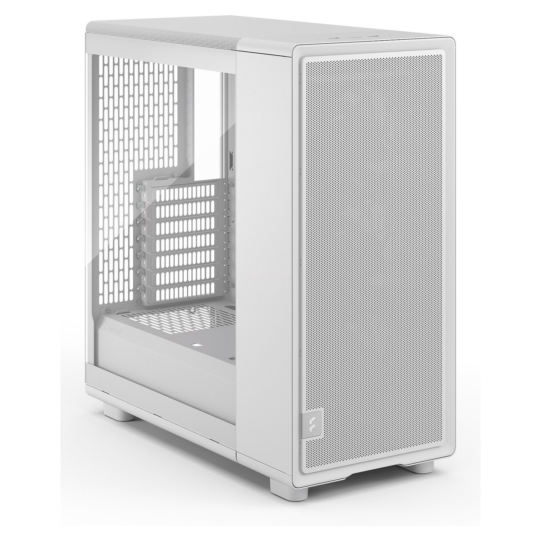 Kasë PC Fractal Design Epoch White TG Clear Tint / Midi Tower / 3x 120mm Fan / ATX / SSD 2.5" - Bardhë - 3