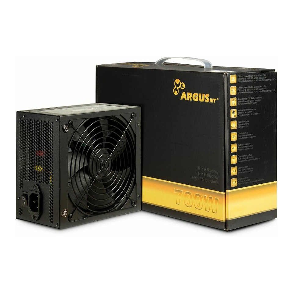 Furnizues Energjie Inter-Tech ArgusNT GPS-700 / 700W / ATX / 80 PLUS Gold / Non Modular – Zezë