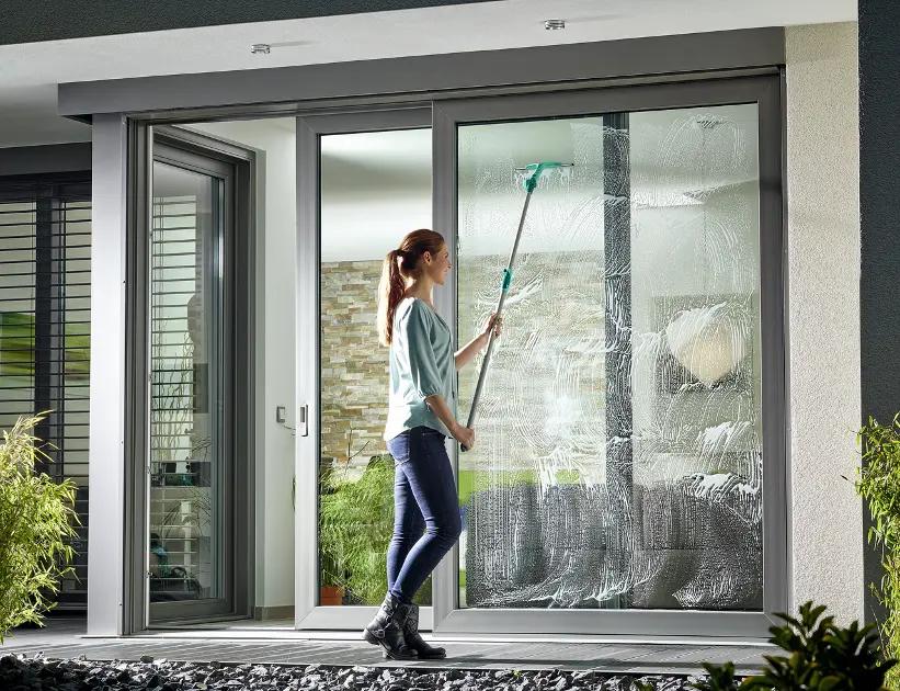 Pastrues Xhamash LEIFHEIT 2in1 XL Pro Reach / Teleskopik 146–418 cm / 40 cm / Micro Duo - Gjelbër - 3