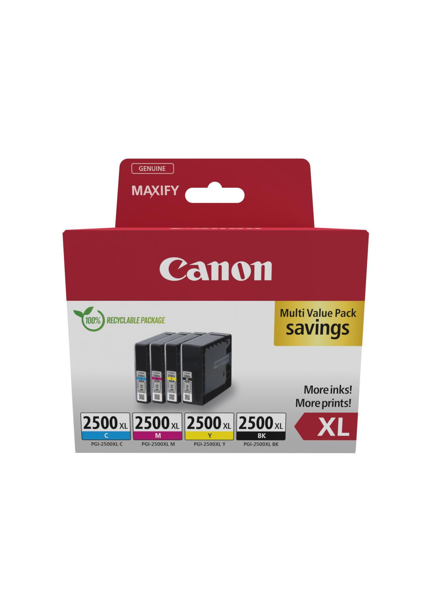 INK Canon PGI-2500XL / 9254B010 / XL / 2.500/1.755/1.295/1.520 faqe – Shumëngjyrësh