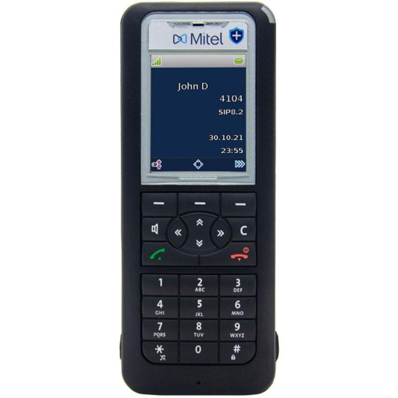 Telefon VoIP Mitel 632dt DECT, Ekran TFT me Ngjyra 2", Bluetooth, IP65, Alarm Emergjence - Zezë