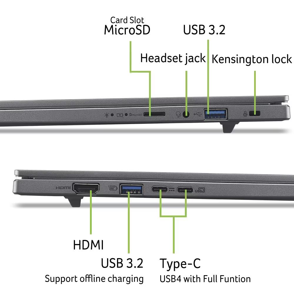 Laptop Acer Aspire 16 AI A16-A71M-R93M, Ryzen AI 5 430, 16GB LPDDR5X, 512GB, 16" WUXGA IPS 120Hz, AMD Radeon 840M - Hiri - 7
