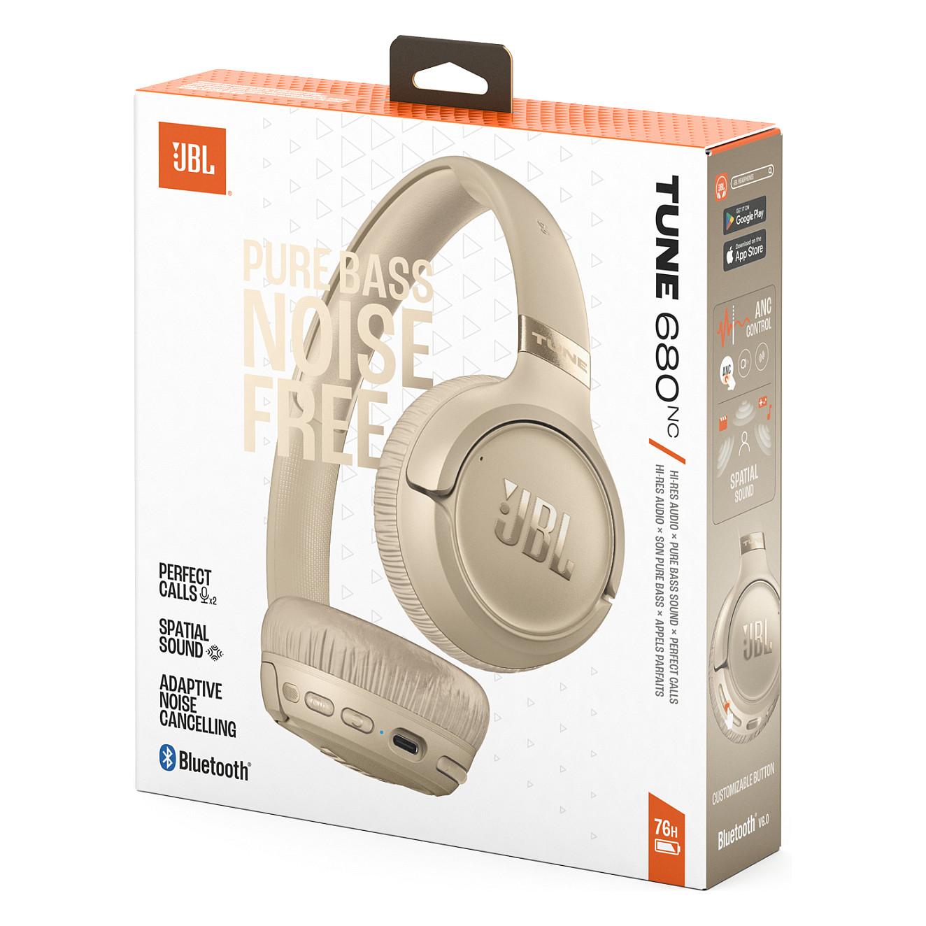 Kufje pa kabllo JBL Tune 680NC / Bluetooth 6.0 / ANC / 32mm / 76 orë - Bezhë - 10