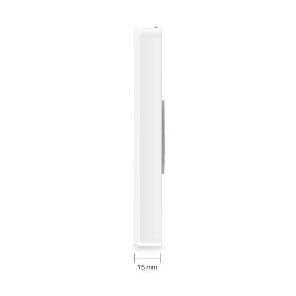 TP-Link Omada EAP615-WALL / Wi-Fi 6 / AX1800 / Dual-Band / 1775Mbps / 4× Gigabit Ethernet / PoE 802.3af/at / PoE Pass-through / Wall Plate - Bardhë - 3
