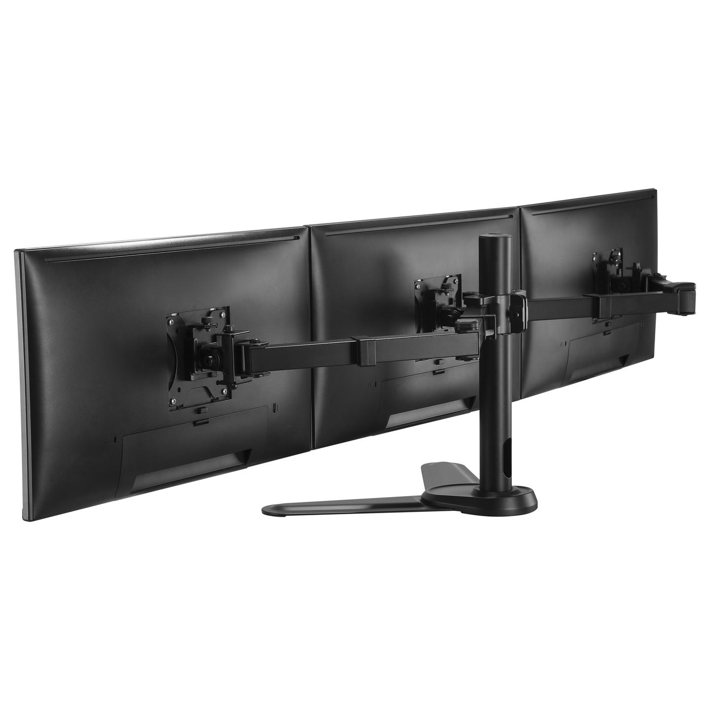 Mbajtëse për Monitor Equip 650125 , 3 Monitorë , 17–27" , deri 7kg për monitor , me sustë gazi , e rregullueshme , VESA 75x75 & 100x100 - Zezë - 4
