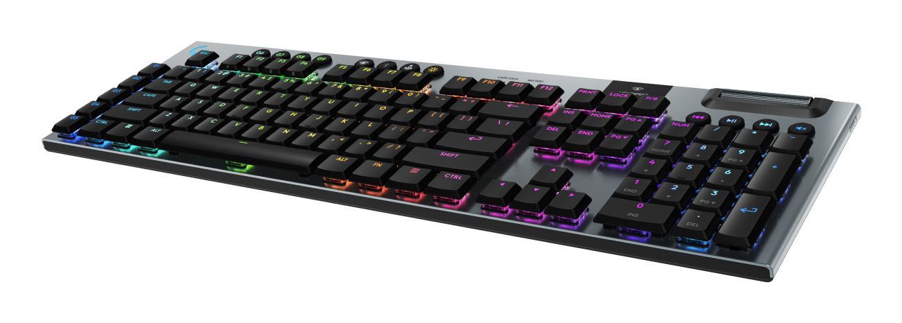 Tastierë Gaming Logitech G915 X LIGHTSPEED / 920-012671 / Wireless / Bluetooth 5.0 + 2.4GHz / GL Tactile / Low Profile / LIGHTSYNC RGB / QWERTZ DE – Zezë - 2