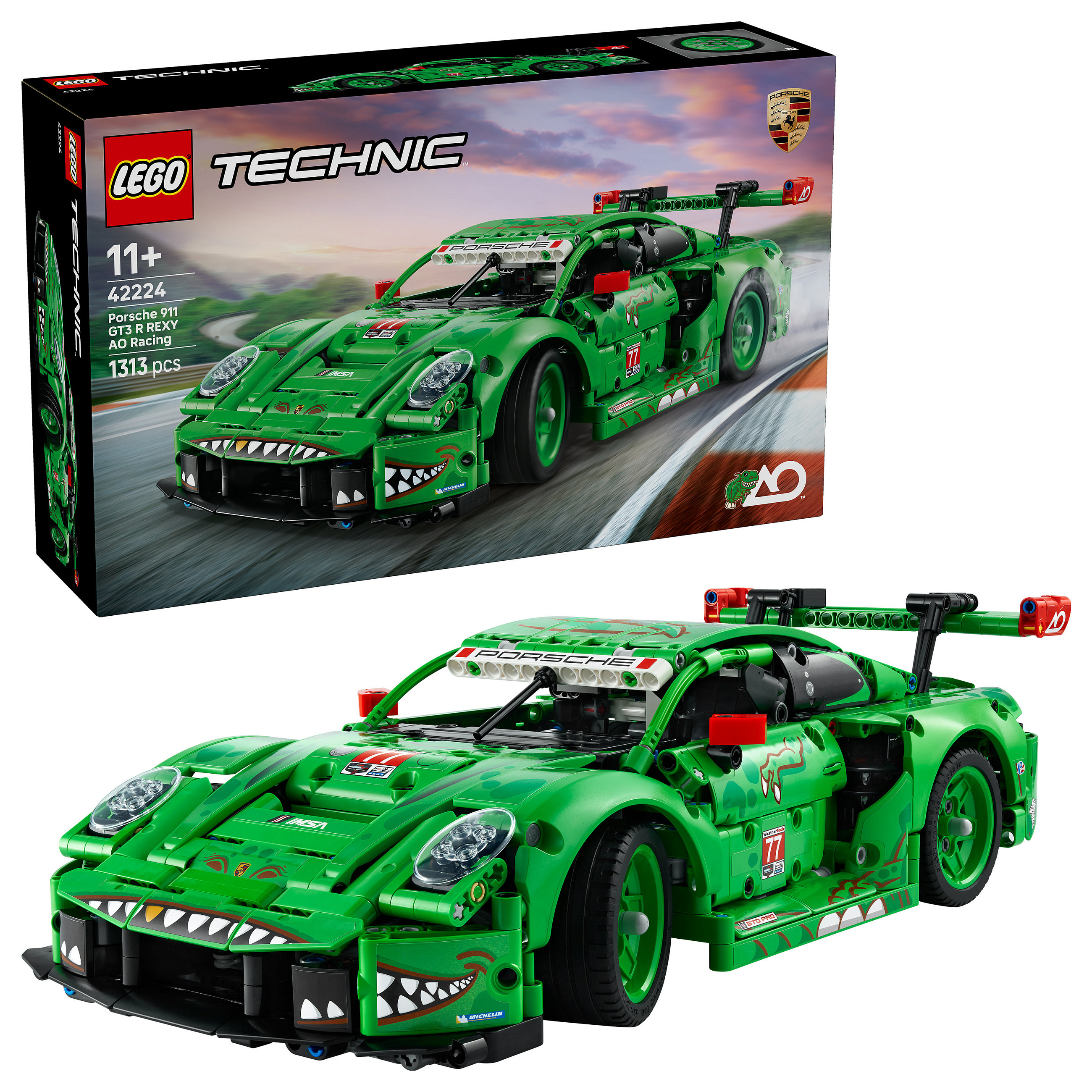 LEGO Technic Porsche 911 GT3 R REXY AO Racing Car 42224 - 16