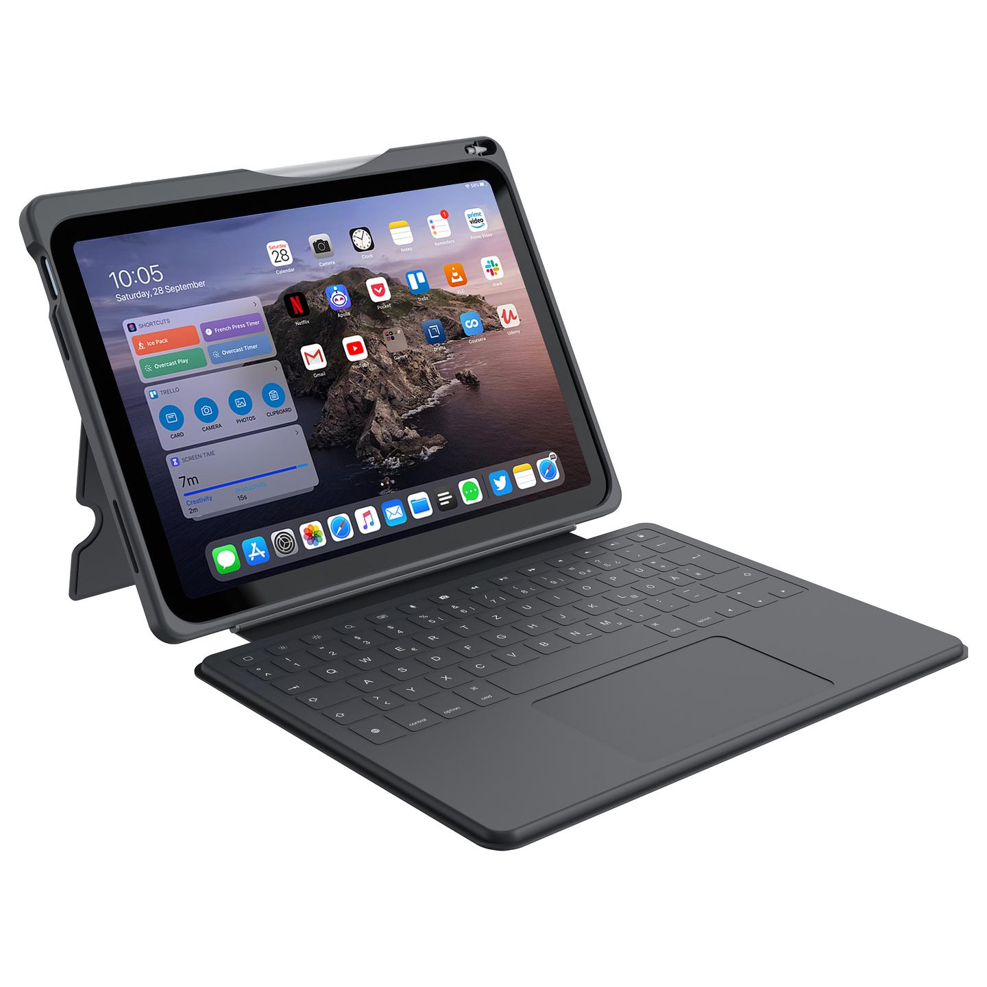 Aksesorë për tablet DEQSTER Smart Rugged Touch Plus Keyboard 10.9" / QWERTZ - Gri - 4