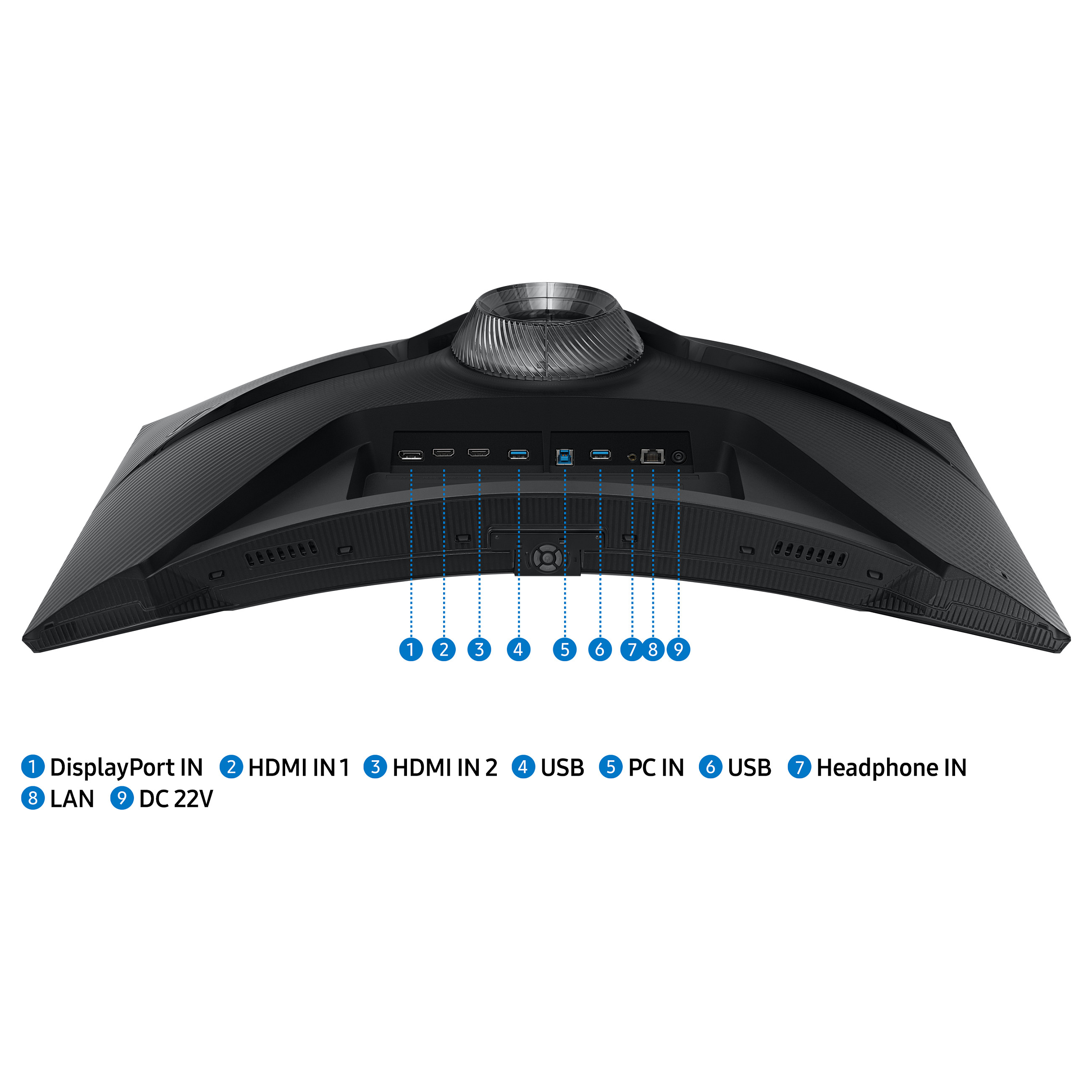 Monitor Gaming Samsung Odyssey G6 S65BG (G65B) / 32" / QHD VA Curved / 240Hz / 1ms / HDMI+DP+USB - Zezë - 23