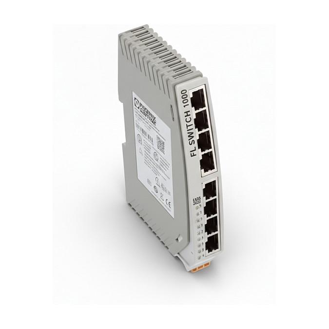 Switch Industrial Phoenix Contact FL SWITCH 1005N, 5x Fast Ethernet RJ45, 10/100Mbps, QoS, PROFINET, IP30, DIN-Rail - Hiri