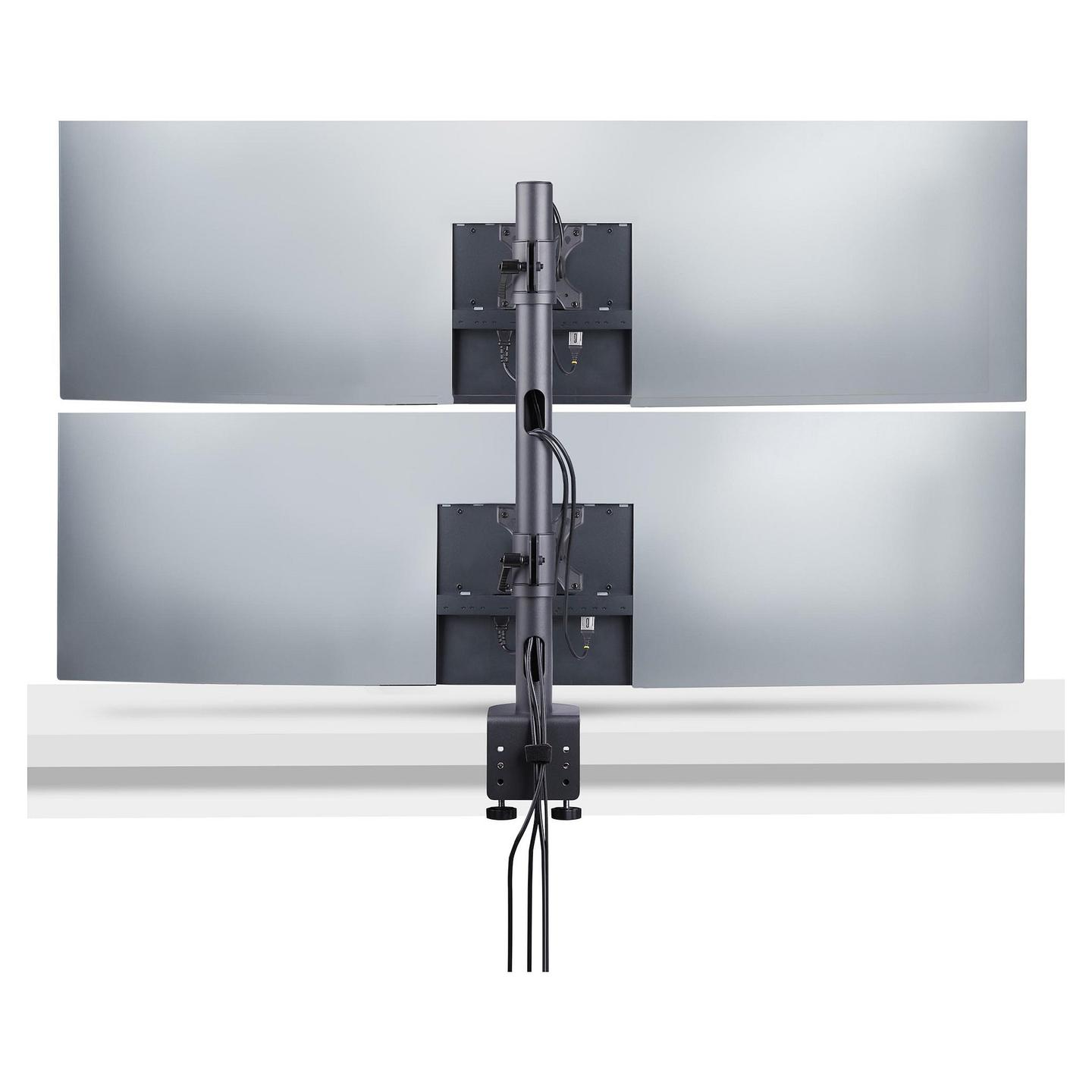 Mbajtëse për Monitor StarTech.com H2MPV-MONITOR-MOUNT , 2 Monitorë , 17–49" , deri 13kg për monitor , VESA 75x75 & 100x100 - Zezë - 3