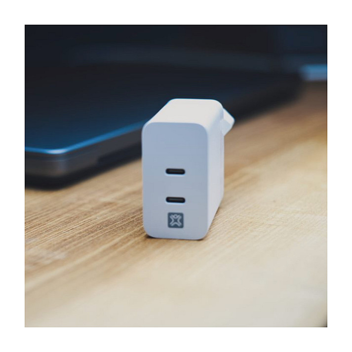 Karikues XtremeMac XWH-SPC60-03 / 65W / 2x USB-C / PD / QC - Bardhë - 2