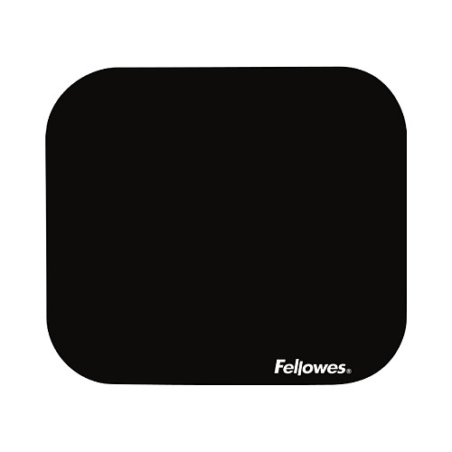 Mauspad Fellowes 58024 / Sipërfaqe Poliesteri / Gome Anti-rrëshqitëse / 232 × 210 × 4 mm - Zezë