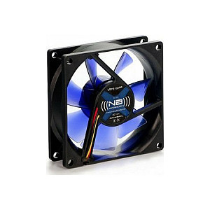 Ftohës për Kasë Noiseblocker BlackSilent Fan XE2 / 92mm / 25mm / 1800 RPM / 65 m³/h / 1.395 mmH₂O / 21 dBA / 3-Pin – Zezë